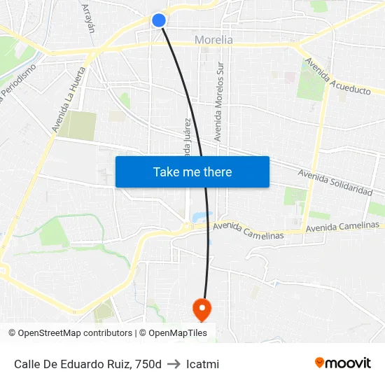 Calle De Eduardo Ruiz, 750d to Icatmi map