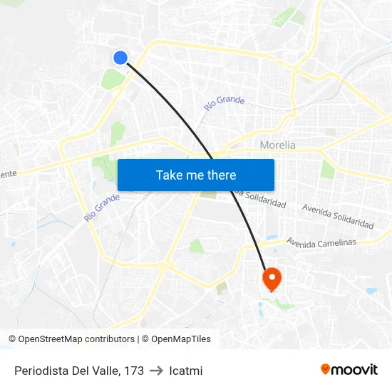 Periodista Del Valle, 173 to Icatmi map