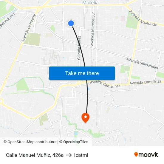 Calle Manuel Muñiz, 426a to Icatmi map