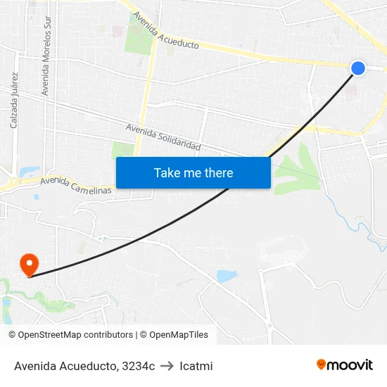 Avenida Acueducto, 3234c to Icatmi map