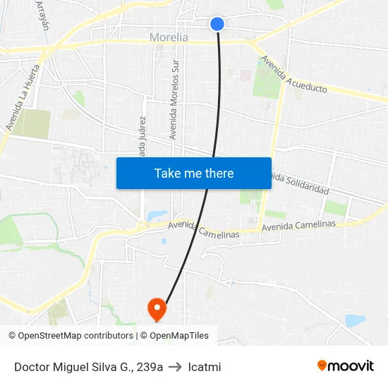 Doctor Miguel Silva G., 239a to Icatmi map