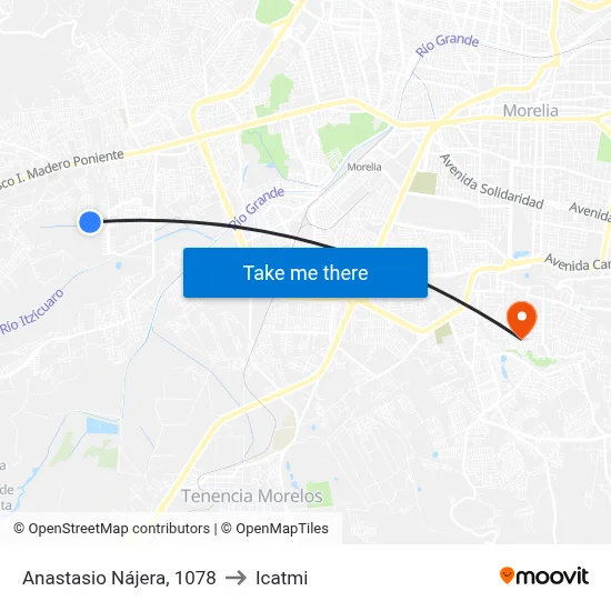 Anastasio Nájera, 1078 to Icatmi map