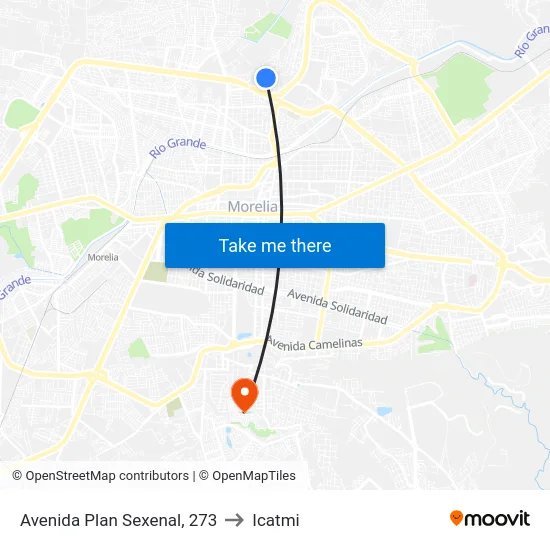 Avenida Plan Sexenal, 273 to Icatmi map
