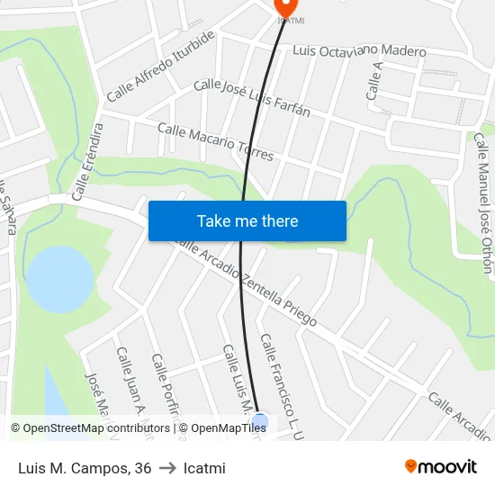 Luis M. Campos, 36 to Icatmi map