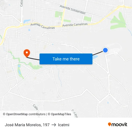 José María Morelos, 197 to Icatmi map