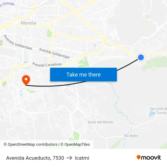 Avenida Acueducto, 7530 to Icatmi map