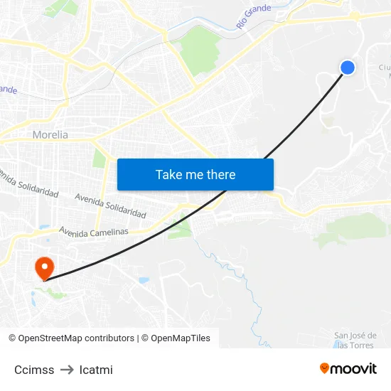 Ccimss to Icatmi map