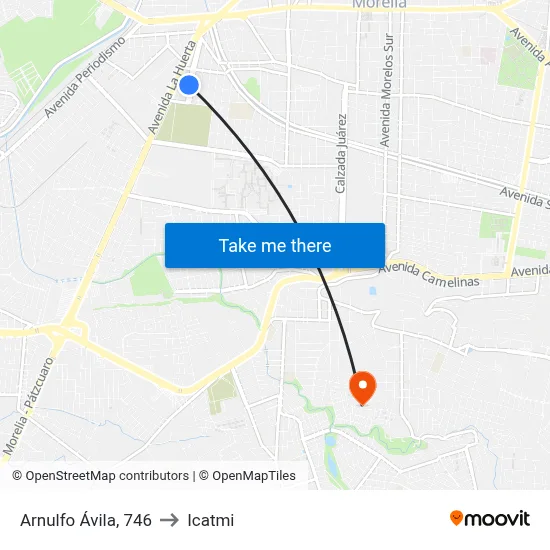 Arnulfo Ávila, 746 to Icatmi map