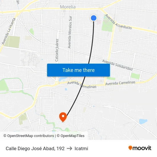 Calle Diego José Abad, 192 to Icatmi map