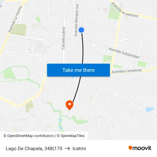 Lago De Chapala, 348(170 to Icatmi map