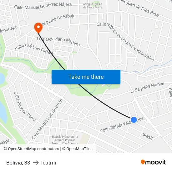 Bolivia, 33 to Icatmi map