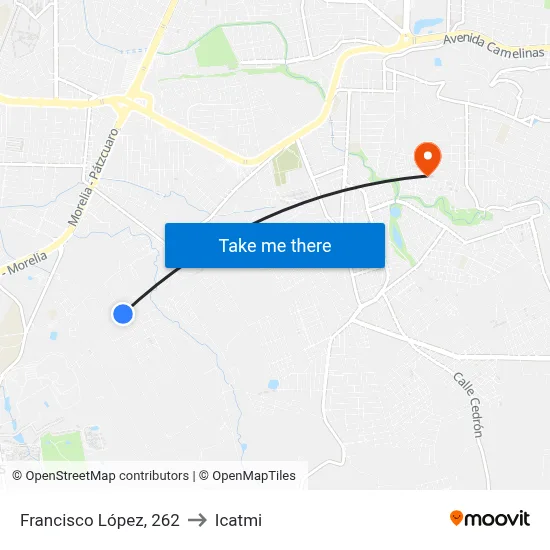 Francisco López, 262 to Icatmi map