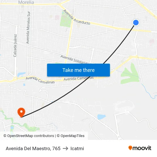 Avenida Del Maestro, 765 to Icatmi map
