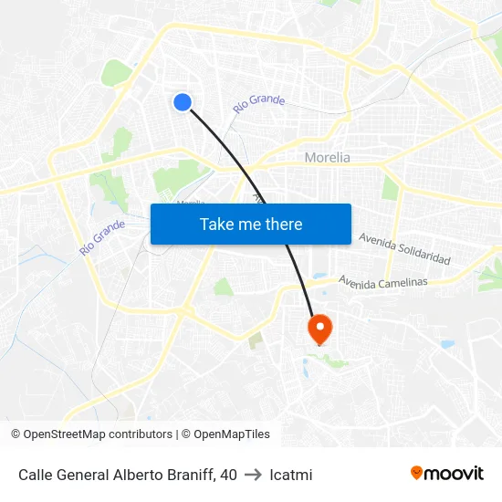 Calle General Alberto Braniff, 40 to Icatmi map