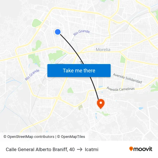 Calle General Alberto Braniff, 40 to Icatmi map