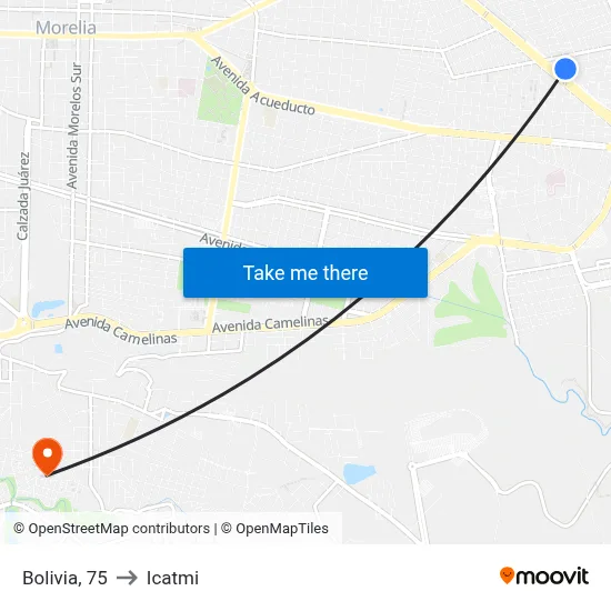 Bolivia, 75 to Icatmi map