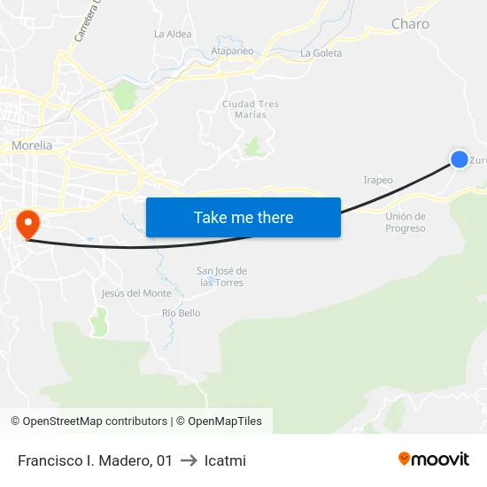 Francisco I. Madero, 01 to Icatmi map