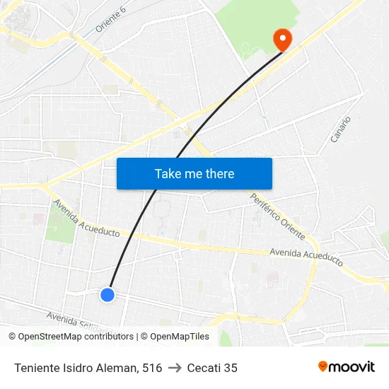 Teniente Isidro Aleman, 516 to Cecati 35 map