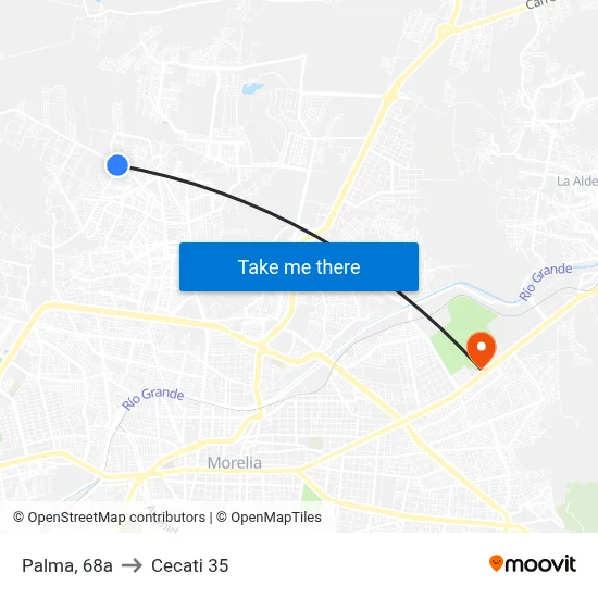 Palma, 68a to Cecati 35 map