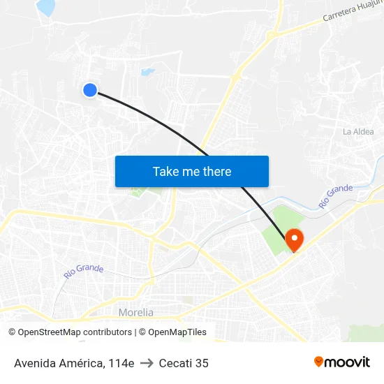Avenida América, 114e to Cecati 35 map