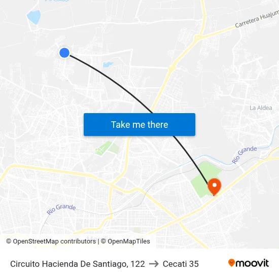 Circuito Hacienda De Santiago, 122 to Cecati 35 map