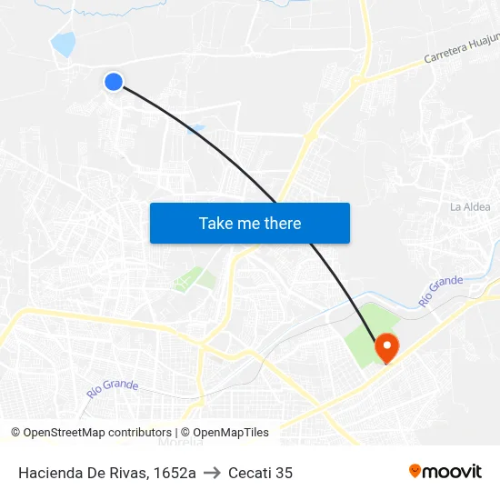 Hacienda De Rivas, 1652a to Cecati 35 map
