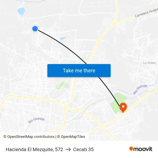 Hacienda El Mezquite, 572 to Cecati 35 map