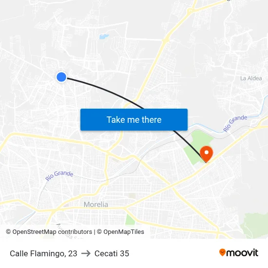 Calle Flamingo, 23 to Cecati 35 map