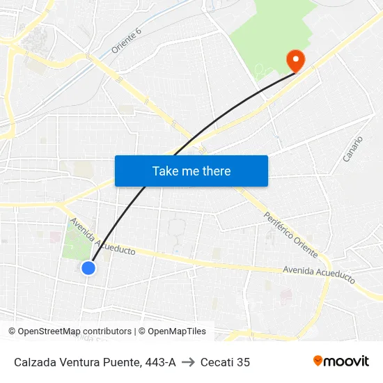 Calzada Ventura Puente, 443-A to Cecati 35 map
