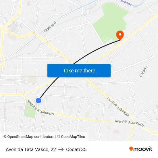 Avenida Tata Vasco, 22 to Cecati 35 map