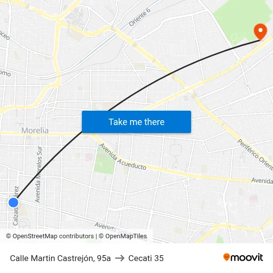 Calle Martin Castrejón, 95a to Cecati 35 map