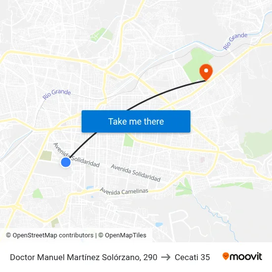 Doctor Manuel Martínez Solórzano, 290 to Cecati 35 map