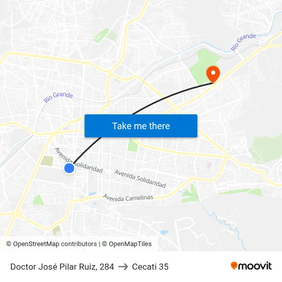 Doctor José Pilar Ruiz, 284 to Cecati 35 map