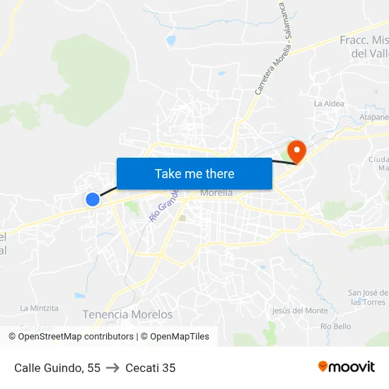 Calle Guindo, 55 to Cecati 35 map