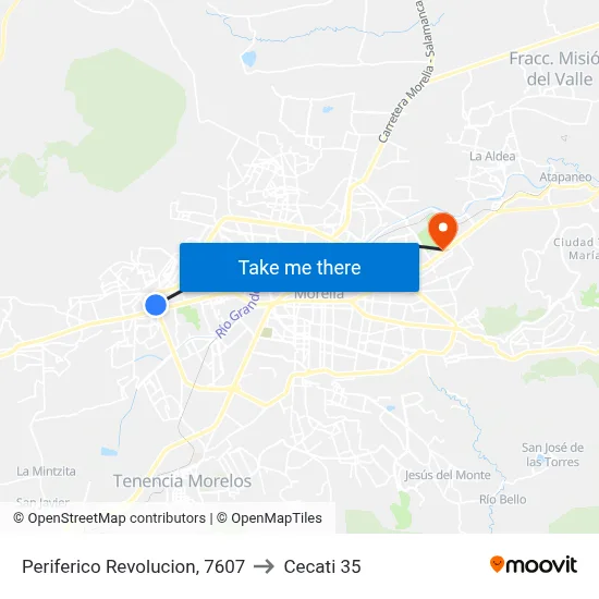 Periferico Revolucion, 7607 to Cecati 35 map