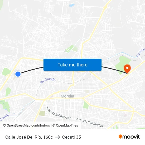 Calle José Del Río, 160c to Cecati 35 map