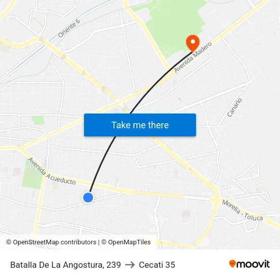 Batalla De La Angostura, 239 to Cecati 35 map