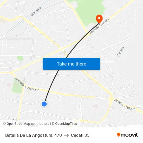 Batalla De La Angostura, 470 to Cecati 35 map