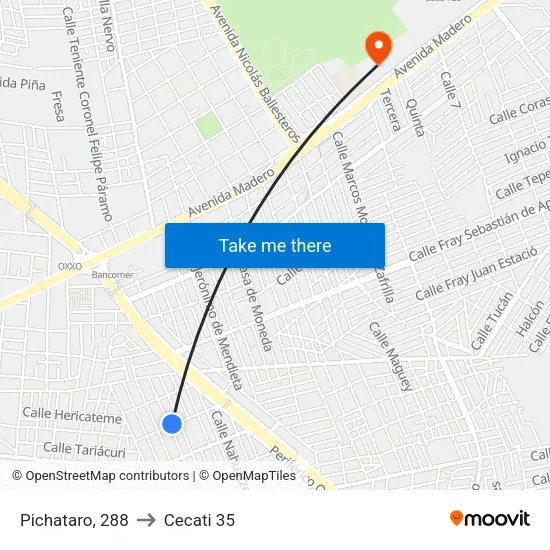 Pichataro, 288 to Cecati 35 map