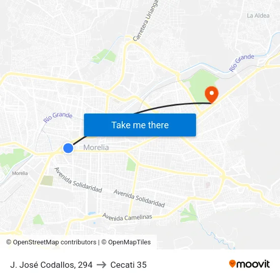 J. José Codallos, 294 to Cecati 35 map