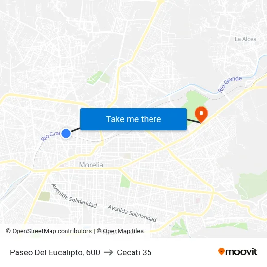 Paseo Del Eucalipto, 600 to Cecati 35 map