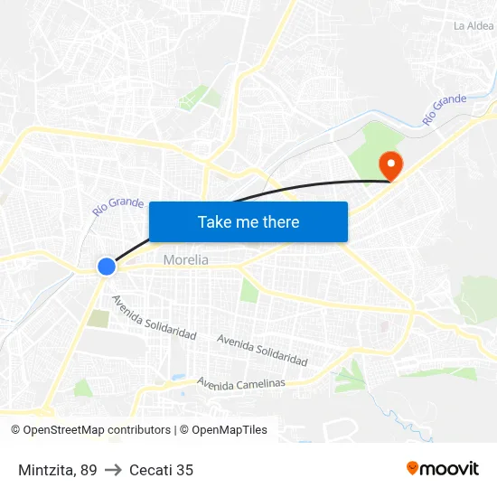 Mintzita, 89 to Cecati 35 map