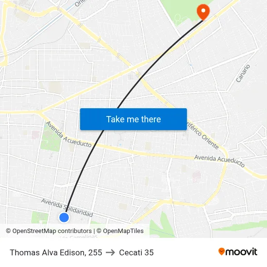 Thomas Alva Edison, 255 to Cecati 35 map
