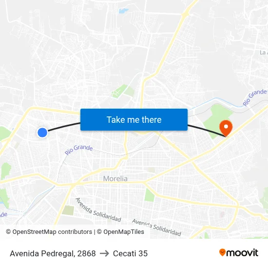 Avenida Pedregal, 2868 to Cecati 35 map