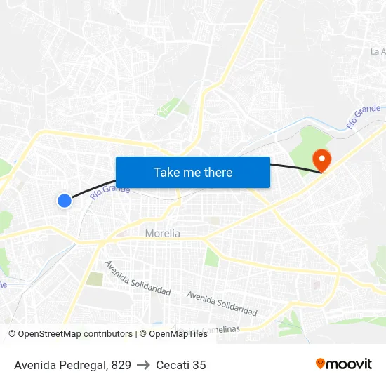 Avenida Pedregal, 829 to Cecati 35 map
