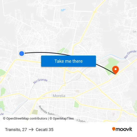 Transito, 27 to Cecati 35 map