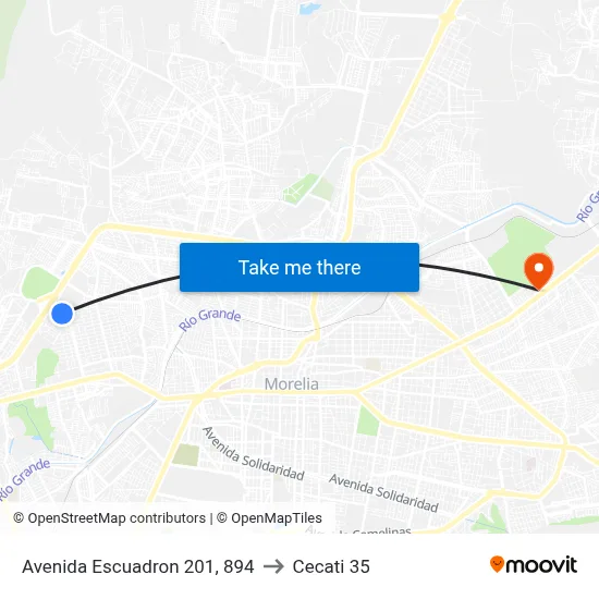 Avenida Escuadron 201, 894 to Cecati 35 map