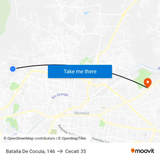 Batalla De Cocula, 146 to Cecati 35 map