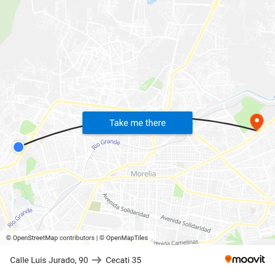 Calle Luis Jurado, 90 to Cecati 35 map