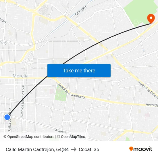 Calle Martin Castrejón, 64(84 to Cecati 35 map